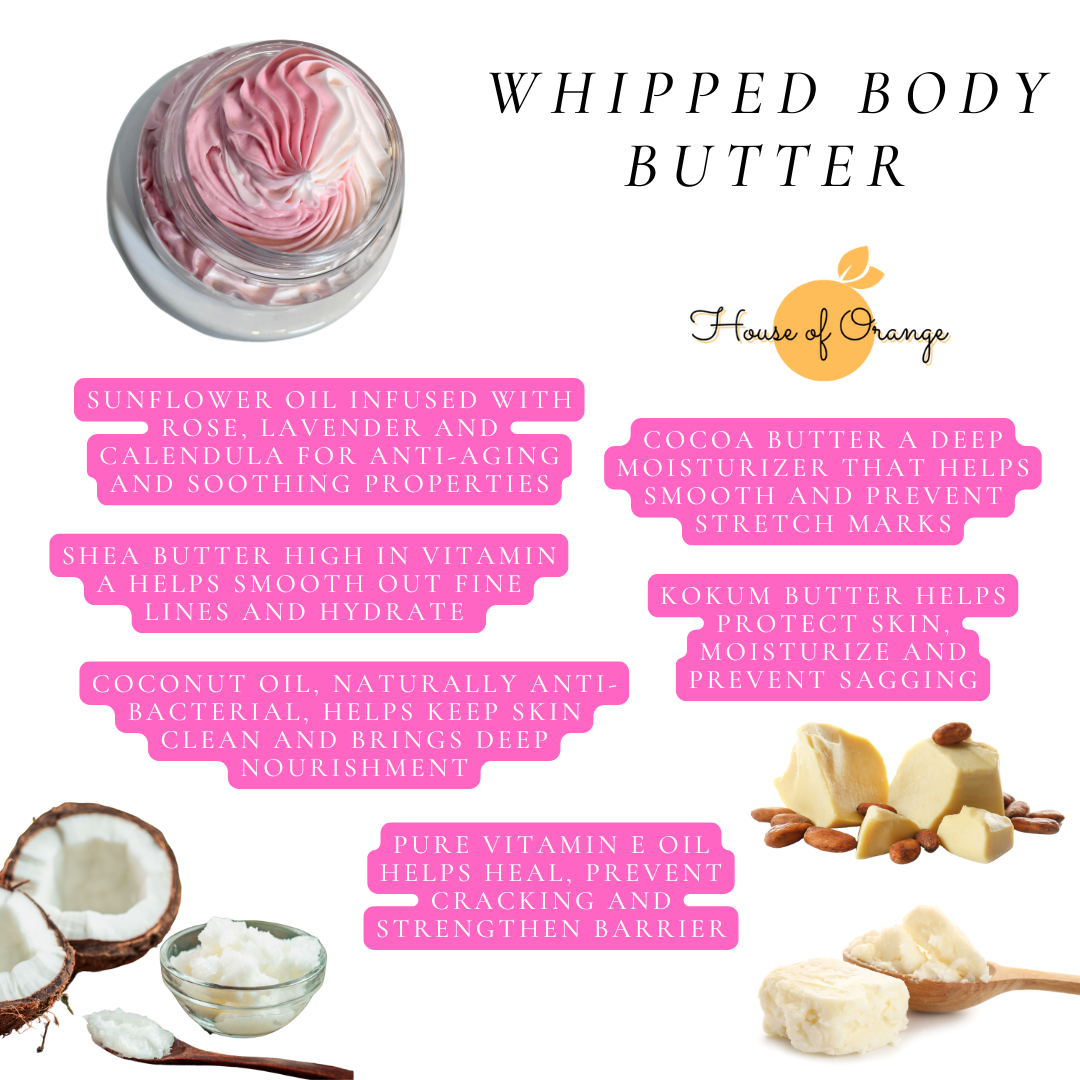 Pink Raspberry & Prosecco Whipped Soap and Body Butter