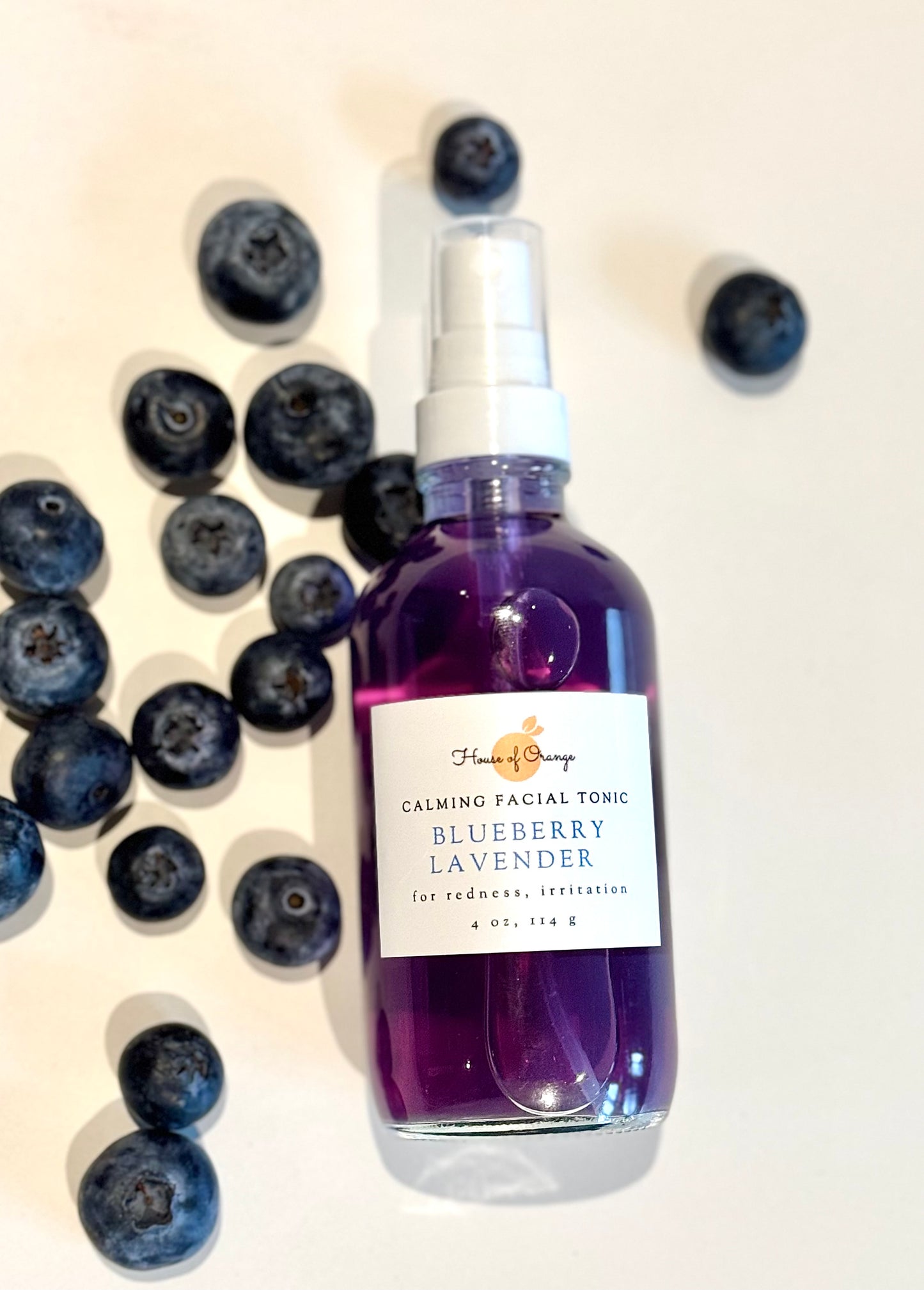 Blueberry Lavender Calming Facial Tonic (redness, sensitivity, irritation)