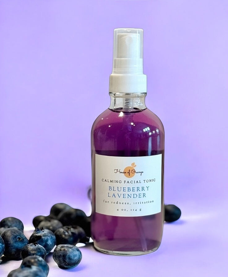 Blueberry Lavender Calming Facial Tonic (redness, sensitivity, irritation)