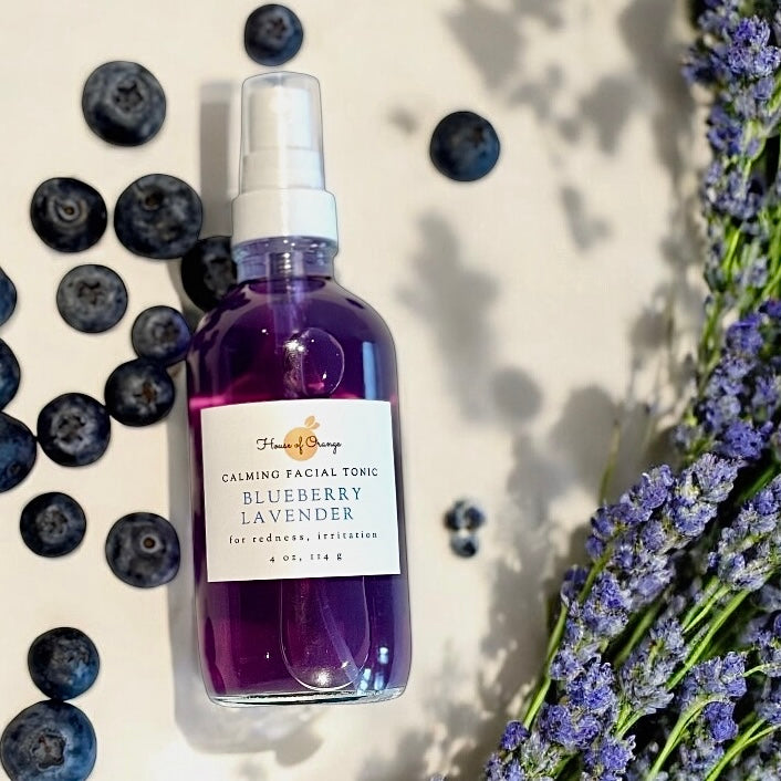 Blueberry Lavender Calming Facial Tonic (redness, sensitivity, irritation)