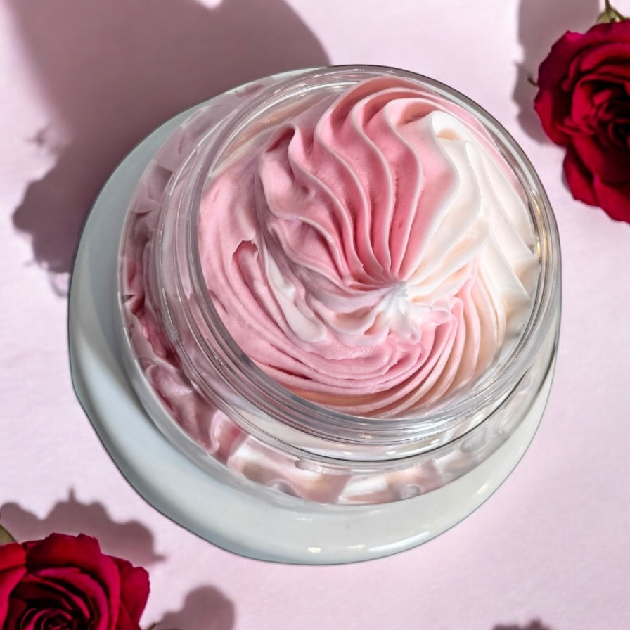 Pink Raspberry & Prosecco Whipped Soap and Body Butter