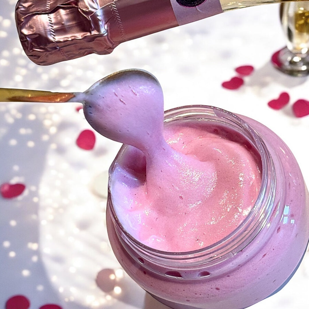 Pink Raspberry & Prosecco Whipped Soap and Body Butter