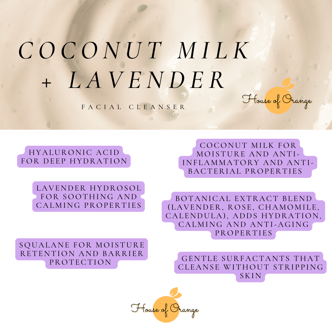 Coconut Milk + Lavender Moisturizing Face Wash